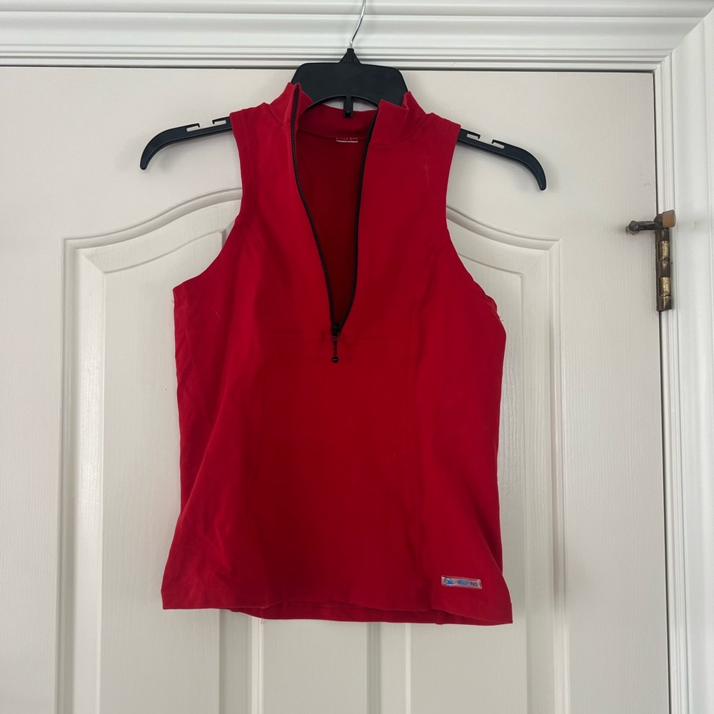 Red Sleeveless Top